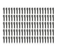 vhbw 100x piquets de fixation pour câble périphérique compatible avec Ambrogio robot tondeuse - Lot ancrages au sol, plastique, noir Noir G