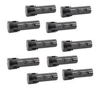 vhbw 10x Batterie compatible avec Panasonic EY3652, EY3652DA, EY3652DR, EY503B, EY503BY, EY6220 outil électrique (3300mAh NiMH 2,4V)