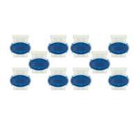 vhbw 10x connecteurs pour câble périphérique compatible avec Bosch Indego robots de pelouse - Serre-câbles, étanches, transparent / bleu