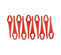 vhbw 10x Lames compatible avec Bosch ART 26 Li | ART 26 Easytrim Accu taille gazon - Lames de rechange, rouge, plastique / nylon