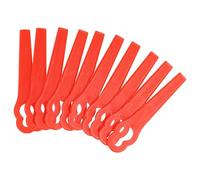 vhbw 10x Lames compatible avec Bosch ART 26 Li, ART 26 Easytrimm Accu, ART 26 Combitrim taille gazon - Lames de rechange, rouge, plastique
