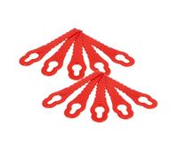 vhbw 10x Lames compatible avec Einhell GE-CT 18 Li Kit | BG-CT 18 Li, GE-CT 18 Li tondeuse - Lames de rechange, rouge, polyamide