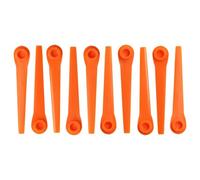 vhbw 10x Lames compatible avec Gardena 2417 AccuCut, 8840 AccuCut 400Li taille gazon - Lames de rechange, orange, plastique