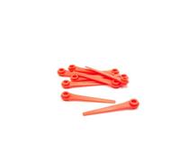 vhbw 10x Lames compatible avec Gardena AccuCut 400Li 8840, 400Li 8840-20 taille gazon - Lames de rechange, rouge, plastique