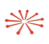 vhbw 10x Lames compatible avec Gardena AccuCut 400Li 8840, 400Li 8840-20 taille gazon - Lames de rechange, rouge, plastique