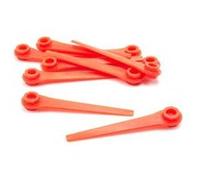 vhbw 10x Lames compatible avec Gardena Comfort-Cut Li18/23R 9825, Li18/23R 9825-20 taille gazon - Lames de rechange, rouge, plastique G