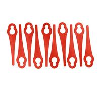 vhbw 10x Lames compatible avec Homebase Sovereign ST05 taille gazon - Lames de rechange, rouge, plastique / nylon