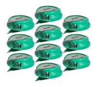 vhbw 10x NiMH pile bouton de remplacement pour type 1/V80H 2 épingles 80mAh 1,2V convient pour les batteries de modélisme etc.