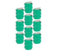 vhbw 10x NiMH pile bouton de remplacement pour type 3/V80H 2 épingles 80mAh 3,6V convient pour les batteries de modélisme etc.