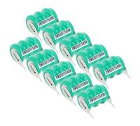 vhbw 10x NiMH pile bouton de remplacement pour type V40H 2 épingles 40mAh 3,6V convient pour les batteries de modélisme etc.