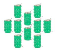 vhbw 10x NiMH pile bouton de remplacement pour type V80H 3 épingles 80mAh 4,8V convient pour les batteries de modélisme etc.