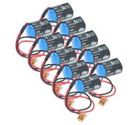vhbw 10x Pile compatible avec Fuji Electric MICREX-SX, MICREX-F PLC Contrôleur Logique Programmable (1000mAh, 3,6V, Li-MnO2)