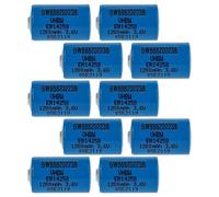 vhbw 10x Piles au Lithium ER14250 Remplacement pour TL-5101, TL-5112, TL-5151, TL5112, TL5151 - Piles spéciales (1200mAh, 3,6V, Li-SOCl2)