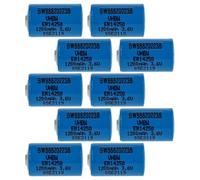 vhbw 10x Piles au lithium ER14250 remplacement pour UHE-ER14250-X, VL1/2AA, XL-050F - Piles spéciales (1200mAh, 3,6V, Li-SOCl2)
