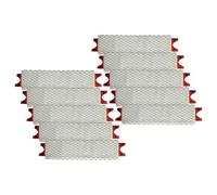 vhbw 10x Serpillères remplacement pour Vileda 4023103212237, 161036 pour balai nettoyant - Tête de rechange, microfibre, gris / rouge / blanc