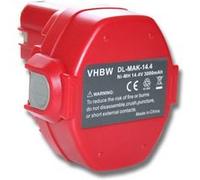 vhbw 1x Batterie compatible avec Makita 4333DWDE, 1051DZ, 4033DZ, 4033D, 4333D, 4332D, 4333DWD, 4333DWAE outil électrique (3000 mAh, NiMH, 14,4 V) Rouge G