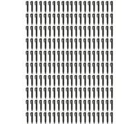 vhbw 200x piquets de fixation pour câble périphérique compatible avec Bosch Indego robot tondeuse - Lot ancrages au sol, plastique, noir Noir G