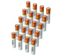 vhbw 20x Batterie AAA Micro Compatible avec AEG Eclipse 10 téléphone Fixe sans Fil (1000mAh, 1,2V, NiMH) Orange/Blanc