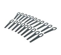 vhbw 20x Lames compatible avec Einhell RG-CT 18/1 Li, GE-CT 18 Li taille gazon - Lames de rechange, noir, plastique