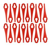 vhbw 20x Lames compatible avec Florabest FAT 18 B2 - 95940 PA6, FAT 18 B3 - 102971 PA6 tondeuse - Lames de rechange, rouge, polyamide
