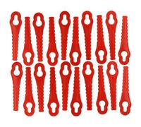 vhbw 20x Lames compatible avec Güde RT 18-201-05, RT 18-0 taille gazon - Lames de rechange, rouge, plastique
