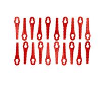 vhbw 20x Lames compatible avec Güde RT 18-201-05 | RT 18-0 taille gazon - Lames de rechange, rouge, plastique