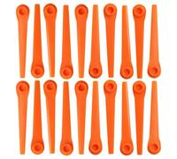 vhbw 20x Lames remplacement pour Gardena RotorCut 5368-20 pour taille gazon - Lames de rechange, orange, plastique