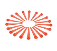 vhbw 20x Lames remplacement pour Gardena RotorCut 5368-20 pour taille gazon - Lames de rechange, rouge, plastique