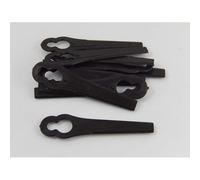 vhbw 20x Lames remplacement pour LawnMaster SB1501 pour taille gazon - Lames de rechange, noir, plastique