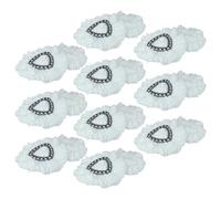 vhbw 20x Serpillères compatible avec Vileda Easy Wring & Clean, Turbo Easy Wring balai nettoyant - microfibre, noir / blanc