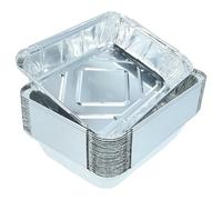 vhbw 25x Barquette Compatible avec Rösle Barbecue - Aluminium réutilisable, résiste à la Chaleur Max. 600°C, Aluminium, 22 x 15 x 4 cm