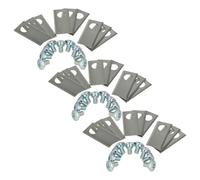 vhbw 27x Lames compatible avec Landxcape tondeuse - Lames de rechange, argenté, acier inox