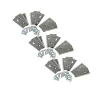 vhbw 27x Lames compatible avec Worx Landroid WR166E, WR168E, WR169E, WR165E, WR148E tondeuse - Lames de rechange, argenté, acier