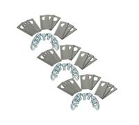vhbw 27x Lames remplacement pour Honda 72515-VP7-C50 pour tondeuse - Lames de rechange, argenté, acier inox