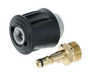 vhbw 2x Adaptateur en kit vers filetage M22 compatible avec Kärcher K 7 nettoyeur haute-pression - Raccord rapide