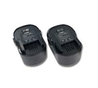 vhbw 2x Batterie compatible avec AEG BBM 14 STX-R, BSB 14 G, BSS 14, BSB 14 STX, BSB 14 STX-R, BSB 14 STXN outil électrique (3000 mAh, NiMH, 14,4 V)