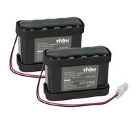 vhbw 2x Batterie compatible avec Besam EXU1, EXU3, Entrematic EMSL motorisation de porte ou portail (1500mAh, 12V, NiMH)