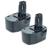 vhbw 2x Batterie compatible avec Black & Decker GTC510, KC1440, FSC414K-2 | pour FSL144, FS144, CD632K, CD632K2 outil électrique (2000 mAh, NiMH, 14,4 V)