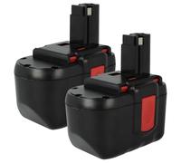 vhbw 2X Batterie Compatible avec Bosch GBH24VF, BACCS 24V, GBH-24V, 52324B, GKS 24V, GCM24V, GKG 24V Outil électrique (3000 mAh, NiMH, 24 V)