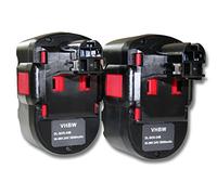 vhbw 2X Batterie Compatible avec Bosch GBH24VF, BACCS 24V, GBH-24V, 52324B, GKS 24V, GCM24V, GKG 24V Outil électrique (3000 mAh, NiMH, 24 V)