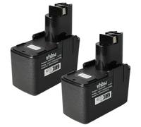 vhbw 2X Batterie Compatible avec Bosch GSR 9.6 Old Version | GSB 9.6VES-2, GSR 9.6V, GSB 9.6VES, GSR 9.6-1 outil électrique (3300 mAh, NiMH, 9,6 V)