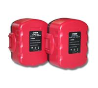 vhbw 2x Batterie compatible avec Bosch HDI 244, IDI 244, GWS 14.4VH, GWS 14.4V, GWS 14.4V/3B, GST 14.4V outil électrique (1500 mAh, NiMH, 14,4 V)