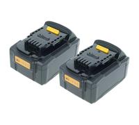 vhbw 2X Batterie Compatible avec Dewalt DCG405NT, DCG412, DCG405N, DCG406NT, DCG405P2 Outil électrique (4000 mAh, Li-ION, 18 V), 1x USB-C Femelle