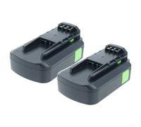 vhbw 2x Batterie compatible avec Festo Festool DWC 18-2500 Li 3.1-Compact pour DWC 18-2500 Li 5.2-Plus outil électrique (2000 mAh, Li-ion, 18 V)