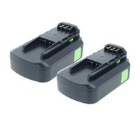 vhbw 2X Batterie Compatible avec Festo Festool HKC 55 Li EB | pour HKC 55 Li EB-Basic, ISC 240 outil électrique (2000 mAh, Li-ion, 18 V)