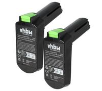 vhbw 2x Batterie compatible avec Festool TXS Li, TXS 2.6 Li Set, TXS 2.6 Li Plus outil électrique (2000 mAh, Li-ion, 10,8 V)