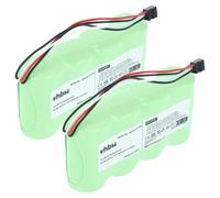 vhbw 2x Batterie compatible avec Fluke 124, 123 (3000mAh, 4,8V, NiMH)