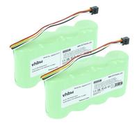 vhbw 2x Batterie compatible avec Fluke Scopemeter 123s Firmware below V2.0, 123 Firmware below V2.0 (3000mAh, 4,8V, NiMH)