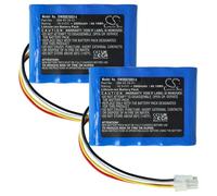 vhbw 2x Batterie compatible avec Gardena Sileno - R100Li, Sileno - R100LiC, Smart Sileno free 1000 tondeuse (2600mAh, 18,5V, Li-ion)
