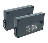vhbw 2x Batterie compatible avec Gross Funk K2, SE889, SE889/K2, T24, T30, T31 opérateur télécommande industrielle (2000mAh, 12V, NiMH)